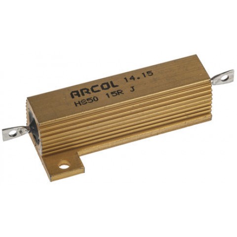 HS 50W 15R J HEATSINK RESISTOR 5% 